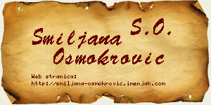 Smiljana Osmokrović vizit kartica